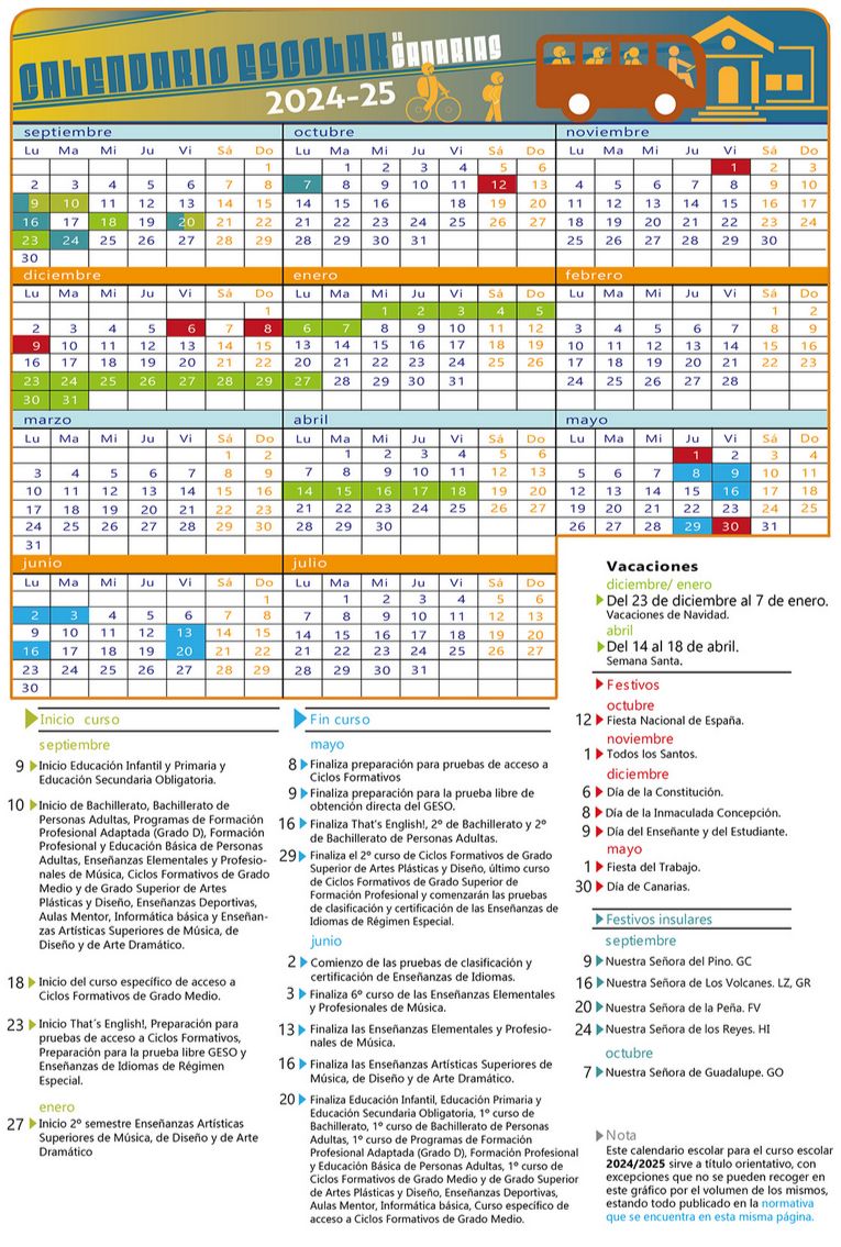 Calendario escolar